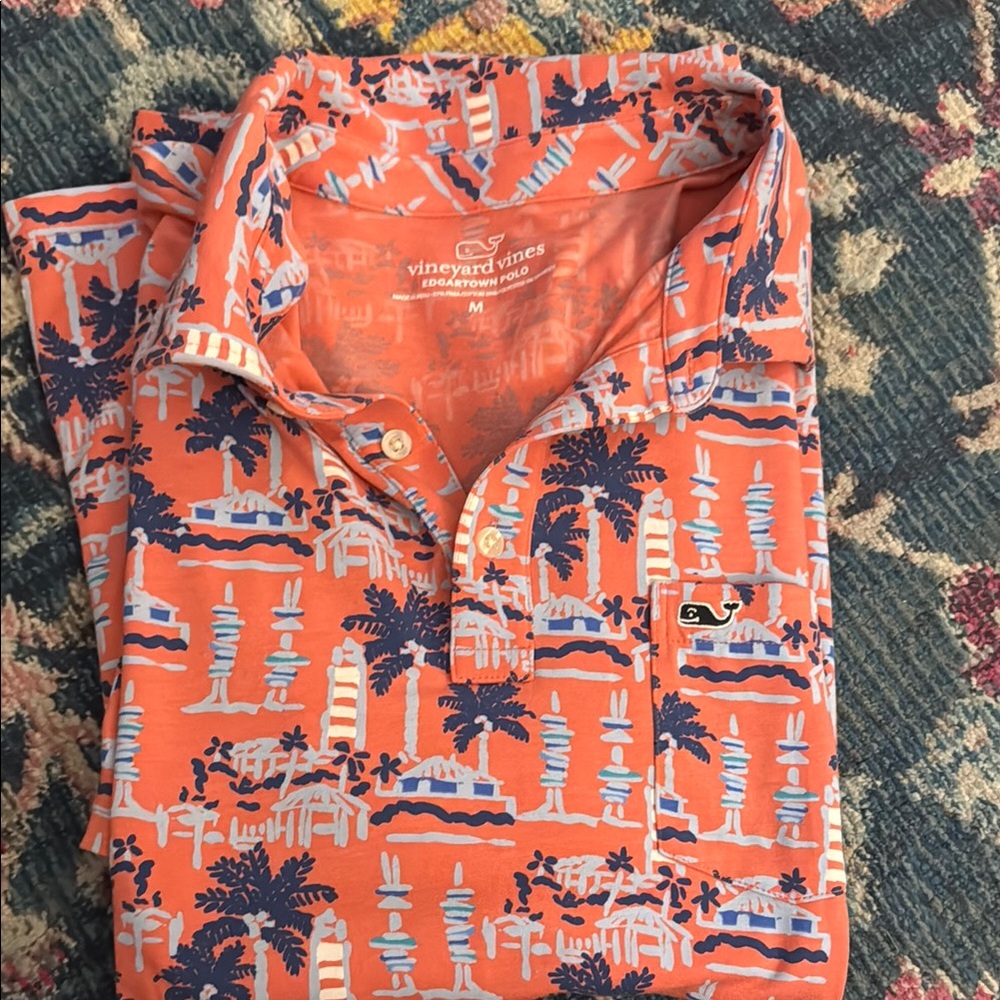 Vineyard Vines Patterned Polo Shirt